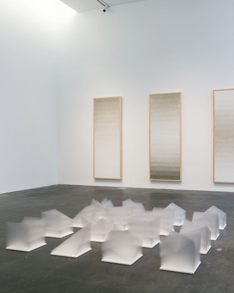 A gallery view of Tara Donovan's installation at MCA Denver. 