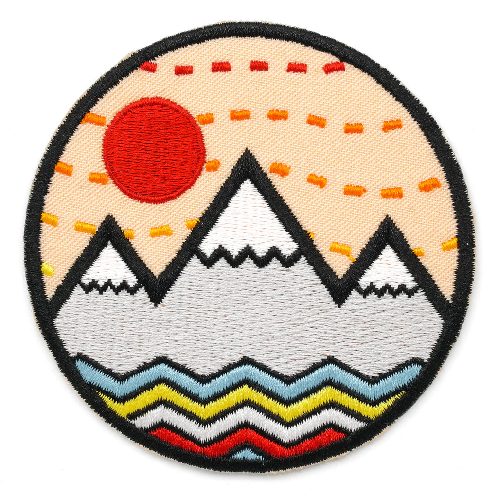 Embroidered Vibe Mountain Patch